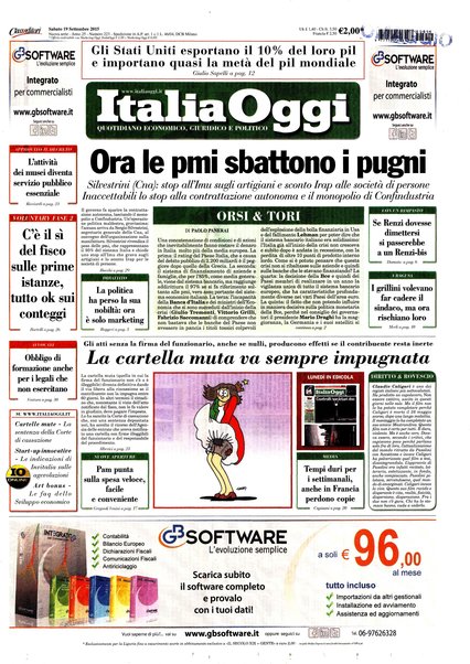 Italia oggi : quotidiano di economia finanza e politica